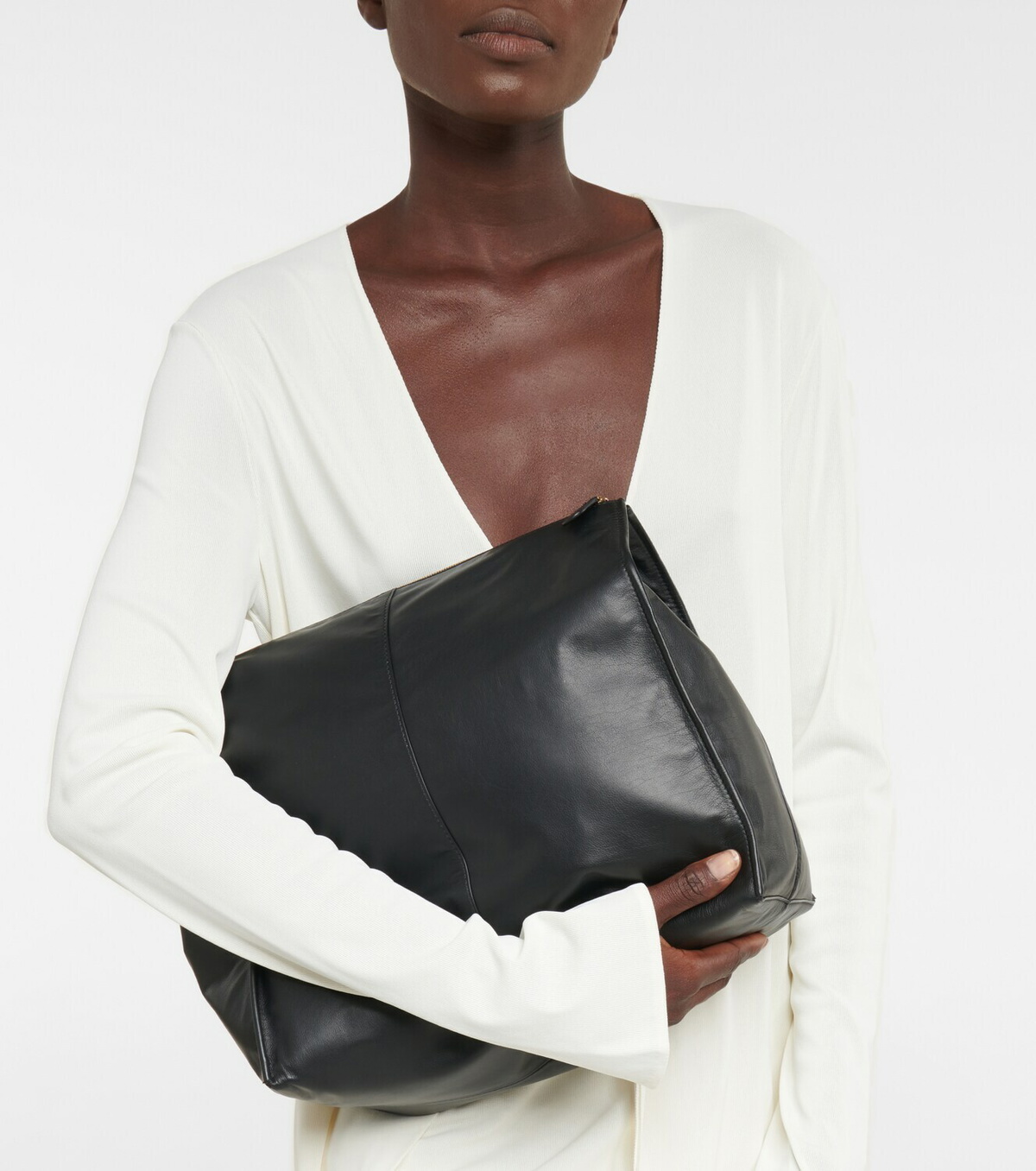 The Row - Leather clutch The Row