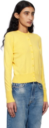 GUIZIO Yellow Emelie Cropped Cardigan