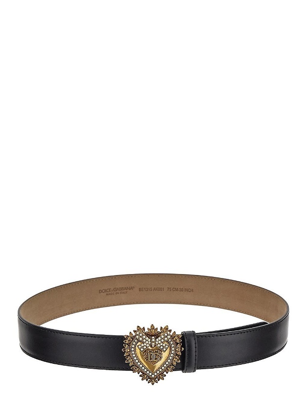 Photo: Dolce & Gabbana Devotion Belt In Lux Leather