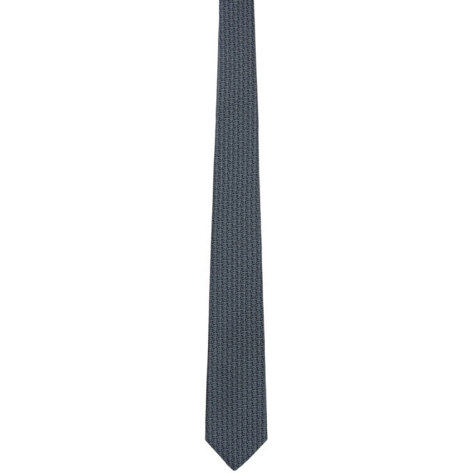 Photo: Burberry Blue Monogram Classic Tie