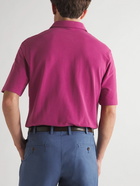 Sid Mashburn - Cotton-Piqué Polo Shirt - Purple