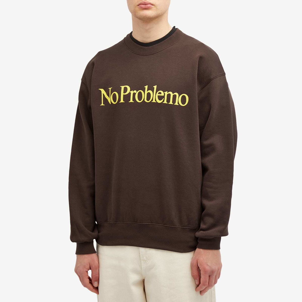 No Problemo Men's Crew Sweatshirt in Brown NoProblemo