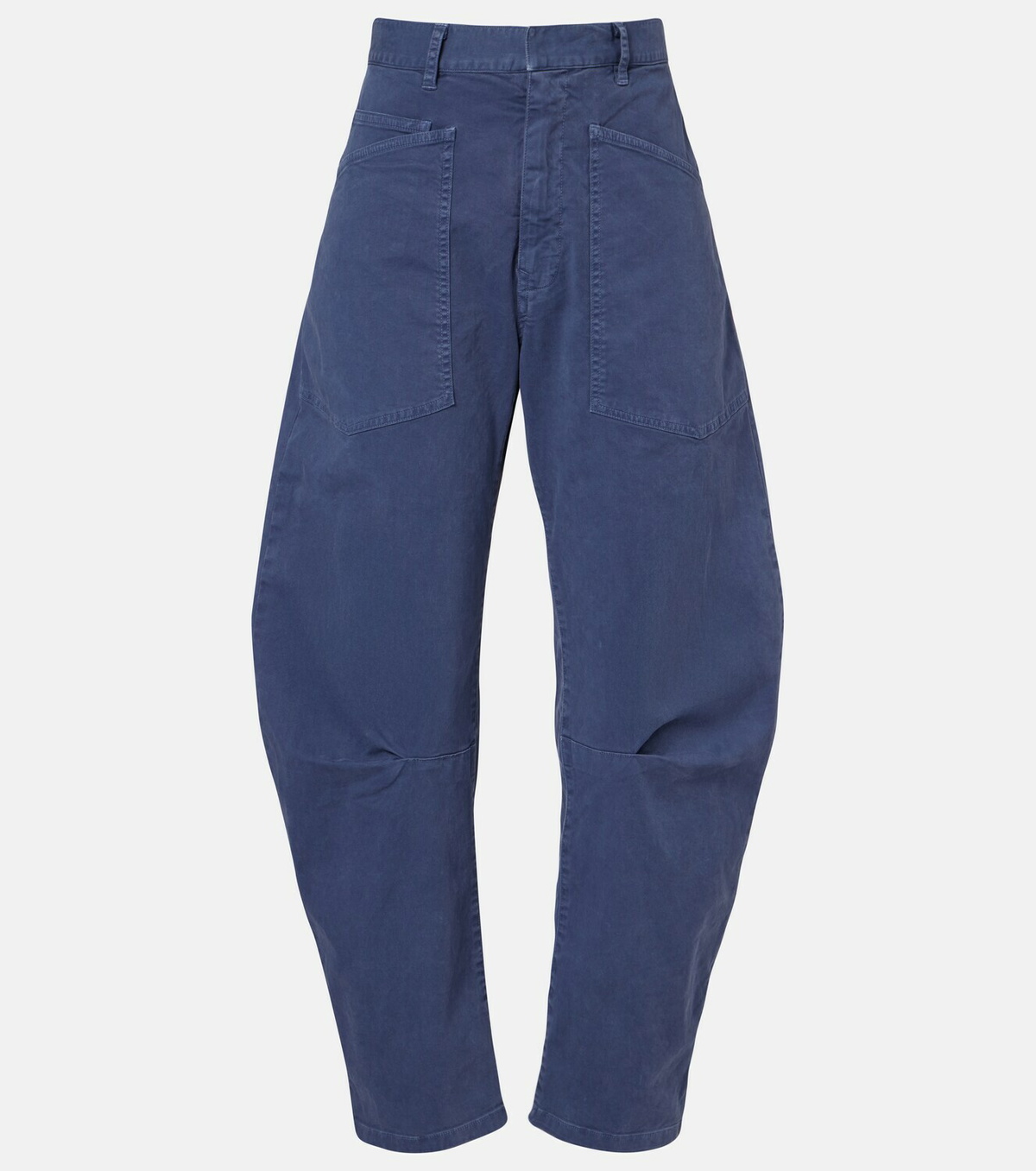 Nili Lotan Shon cotton barrel-leg pants