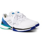 Adidas Sport - Stella McCartney Barricade Boost Rubber-Trimmed Mesh Tennis Sneakers - White