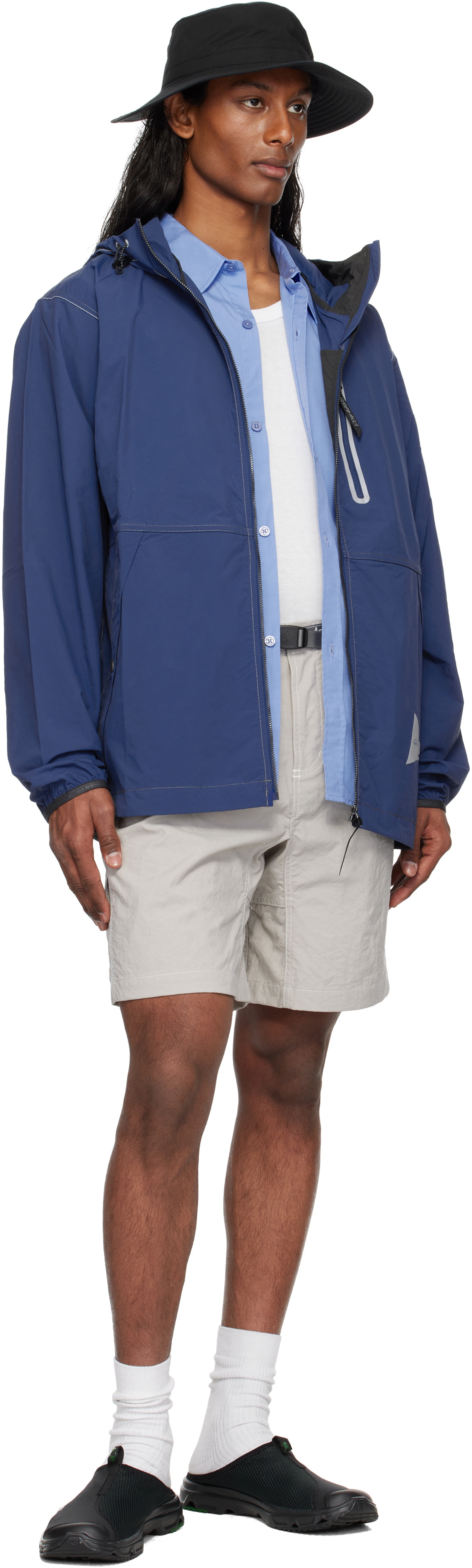 and wander Gray Gramicci Edition Nylon G Shorts