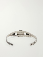 FOUNDWELL - Vintage 1960s Sterling Silver Turquoise Bracelet - Silver