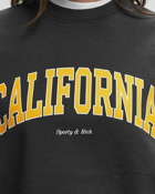 Sporty & Rich California Crewneck Faded Black - Mens - Sweatshirts