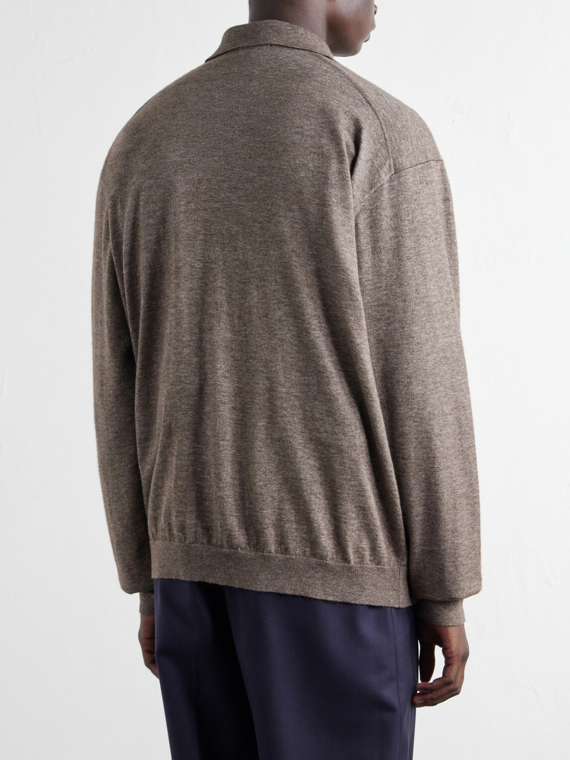 ATON - Cotton and Yak Wool-Blend Cardigan - Brown