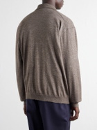 ATON - Cotton and Yak Wool-Blend Cardigan - Brown