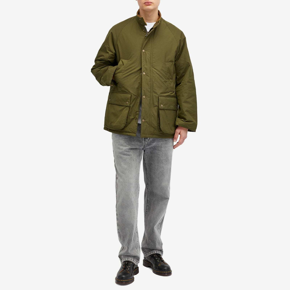 Barbour Men's x Baracuta OS Casual Bedale Jacket in Beech Barbour