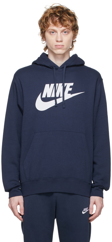 Photo: Nike Navy Sportswear Club Logo Hoodie