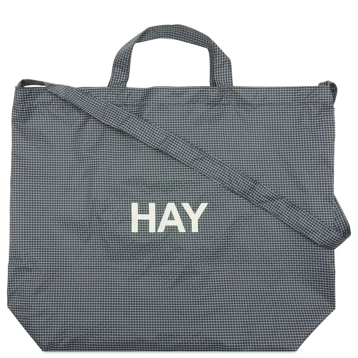 HAY Grid Crossover Bag - Medium in Dark Blue 