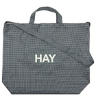 HAY Grid Crossover Bag - Medium in Dark Blue 