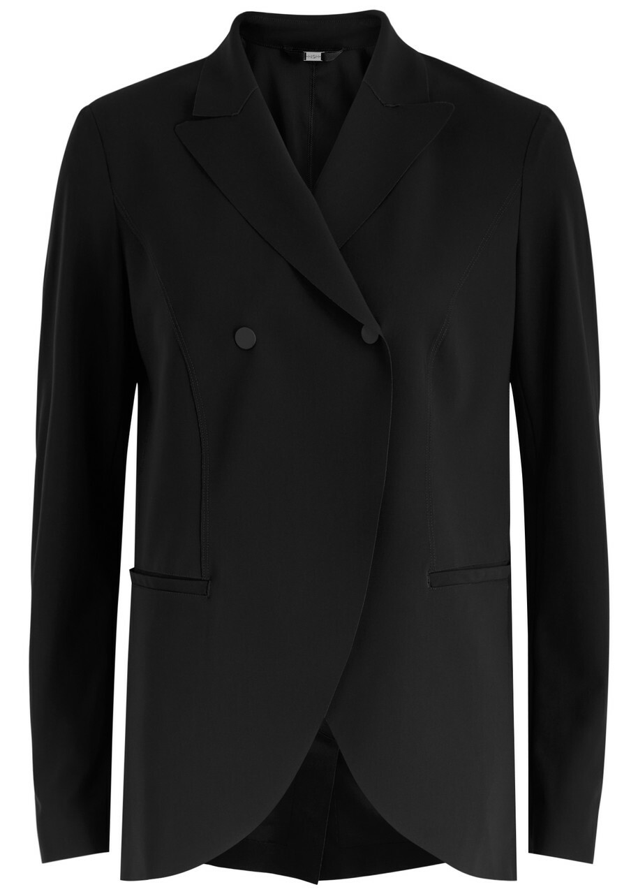 High In Keeping Stretch-jersey Blazer Black