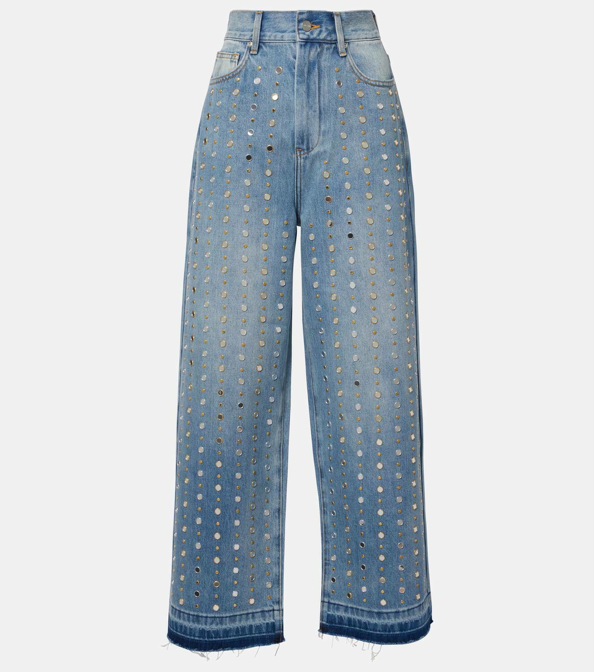 Xu Zhi Embellished wide-leg jeans
