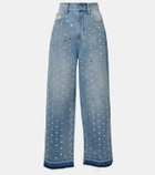 Xu Zhi Embellished wide-leg jeans