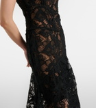 Costarellos Janica silk lace gown