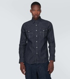 RRL Buffalo-West denim Western shirt