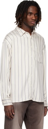 Sunflower Beige & Blue New Base Fluid Shirt
