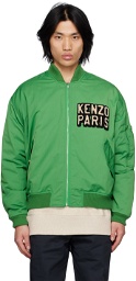 Kenzo Green Kenzo Paris Elephant Bomber Jacket