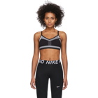 Nike Black and White Flyknit Indy Bra