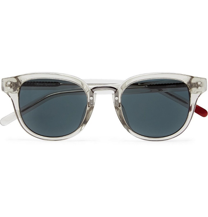 Photo: Oliver Spencer - Conrad Round-Frame Acetate Sunglasses - Gray