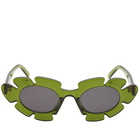 Loewe Eyewear Paula's Ibiza Flower Sunglasses in Green 