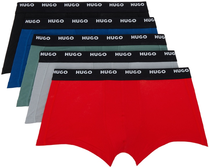 Photo: Hugo Five-Pack Multicolor Logo Boxers