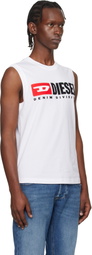 Diesel White T-Isco-Div Tank Top