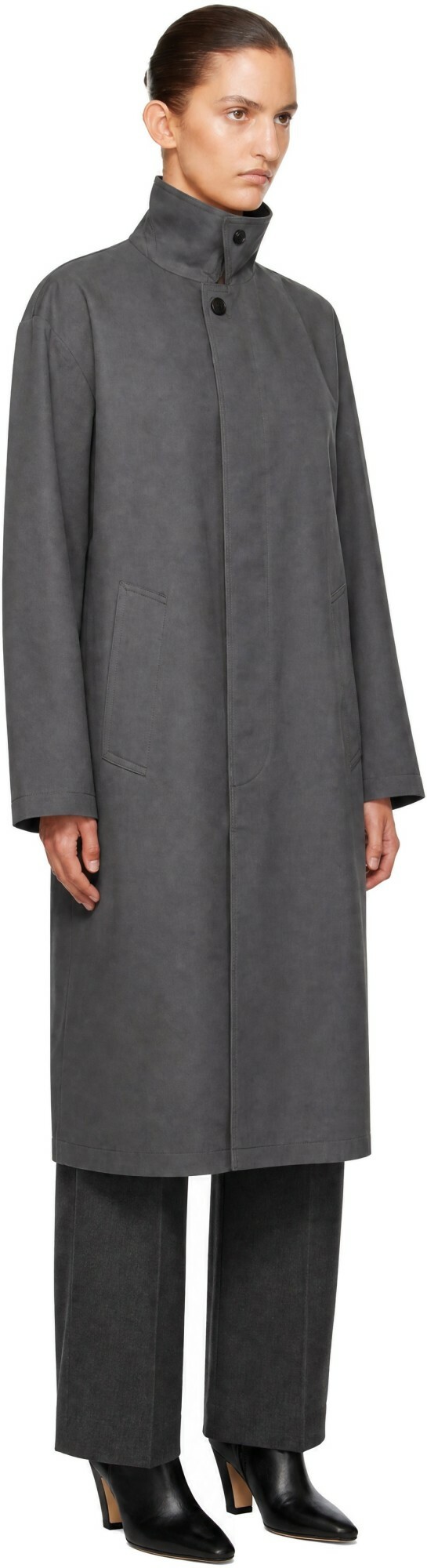 Dunst Gray Refined Mac Coat
