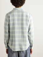 God's True Cashmere - Checked Cashmere Shirt - Blue