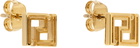 Versace Gold Greca Earrings