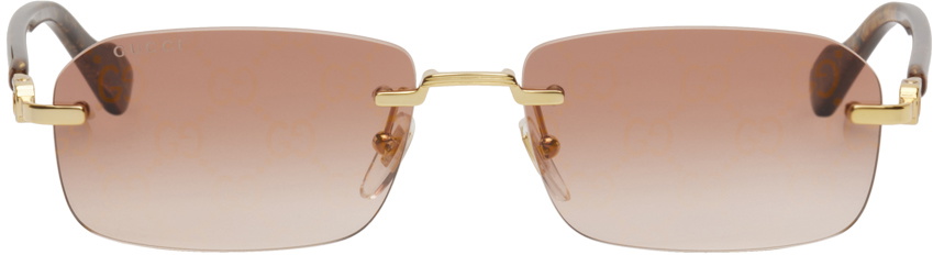 gucci brown gradient sunglasses