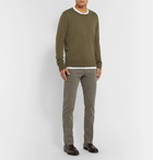 Massimo Alba - Watercolour-Dyed Cashmere Sweater - Army green