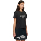 Acne Studios Black Printed Logo T-shirt