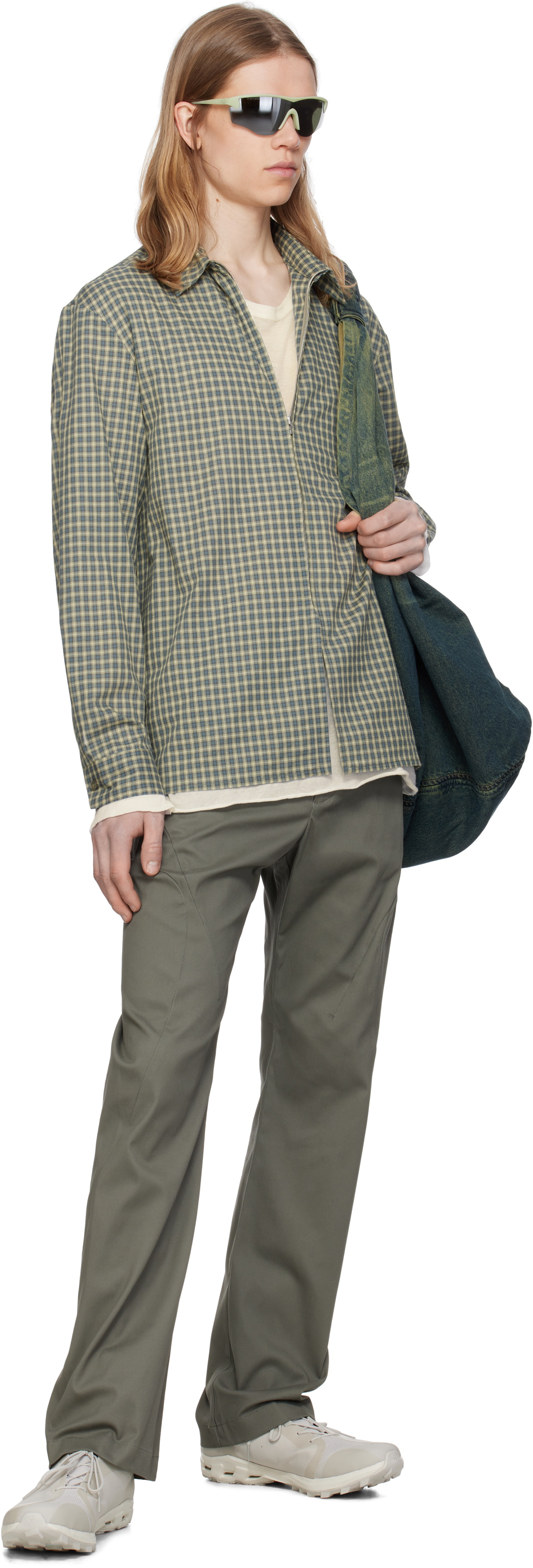POST ARCHIVE FACTION (PAF) Khaki 8.0 Right Technical Trousers Post