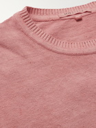 11.11/ELEVEN ELEVEN - Slub Organic Cotton Sweater - Pink - S