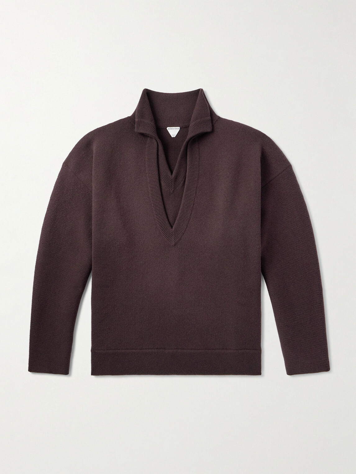 Bottega Veneta - Oversized Layered Wool Sweater - Brown