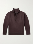 Bottega Veneta - Oversized Layered Wool Sweater - Brown