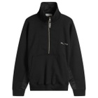 TOGA ARCHIVES Women's TOGA High Neck Half Zip Nylon Sweatshirt in Black