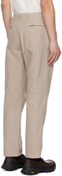 C.P. Company Beige Garment-Dyed Cargo Pants