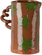 Harlie Brown Studio SSENSE Exclusive Green Stars Wiggle Jug