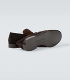 Gianvito Rossi George suede penny loafers