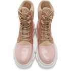 Joshua Sanders Pink Patent Velar Boots
