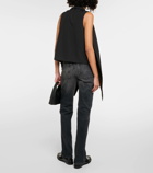 Ferragamo Draped virgin wool vest