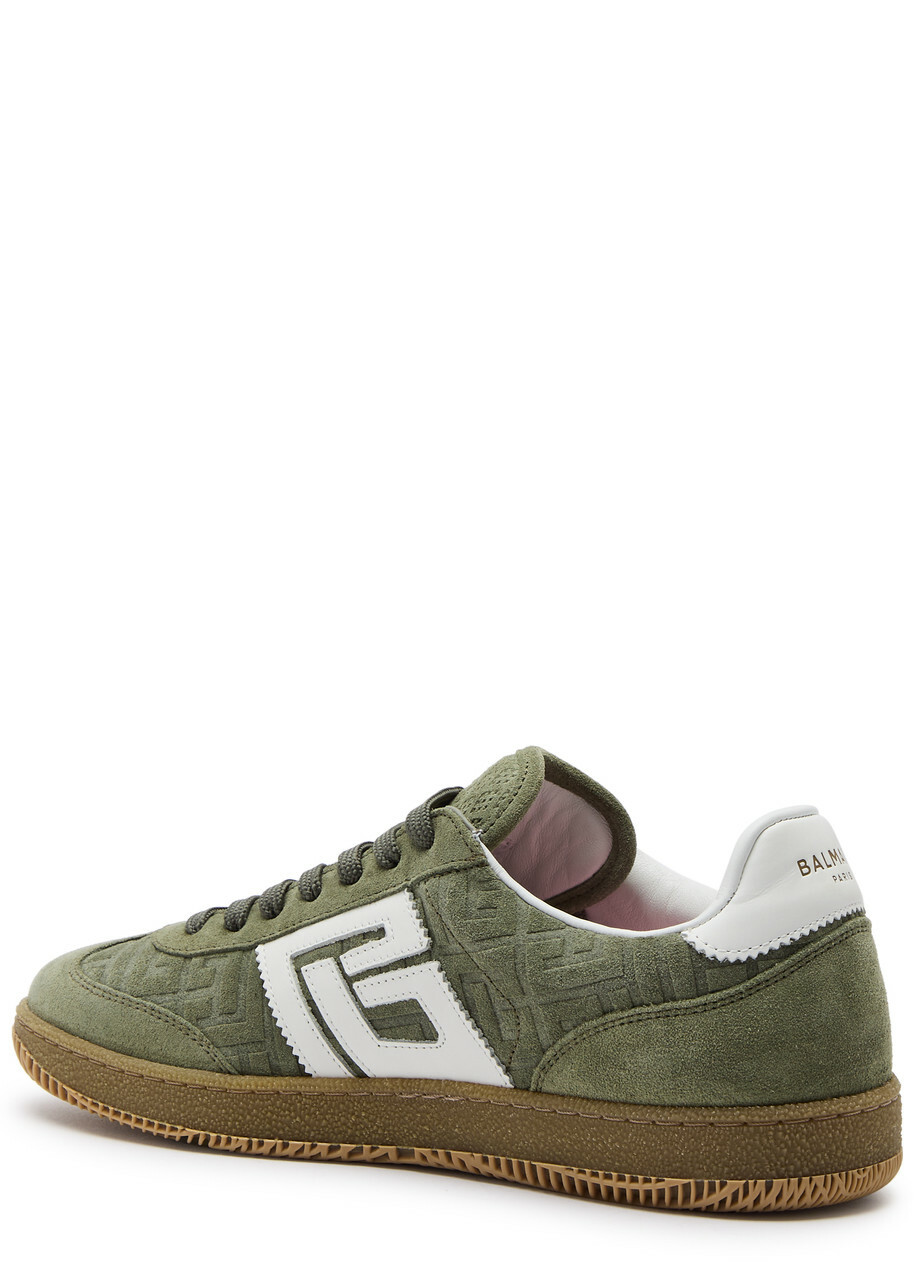 【関税＆送料込み】Balmain Swan Suede Sneakers Balmain Swan sneakers in calfskin and suede white white