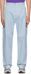 Carhartt Work In Progress Blue & Off-White Terrell Trousers