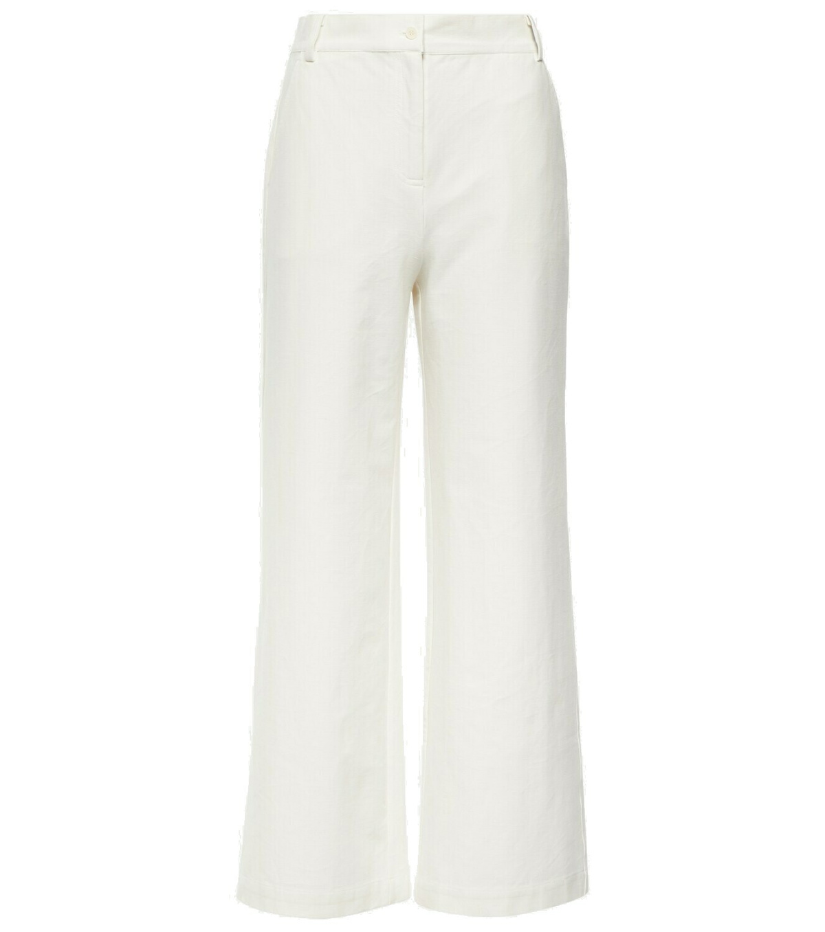 Max Mara Blue Cotton Casual Pants main image 0