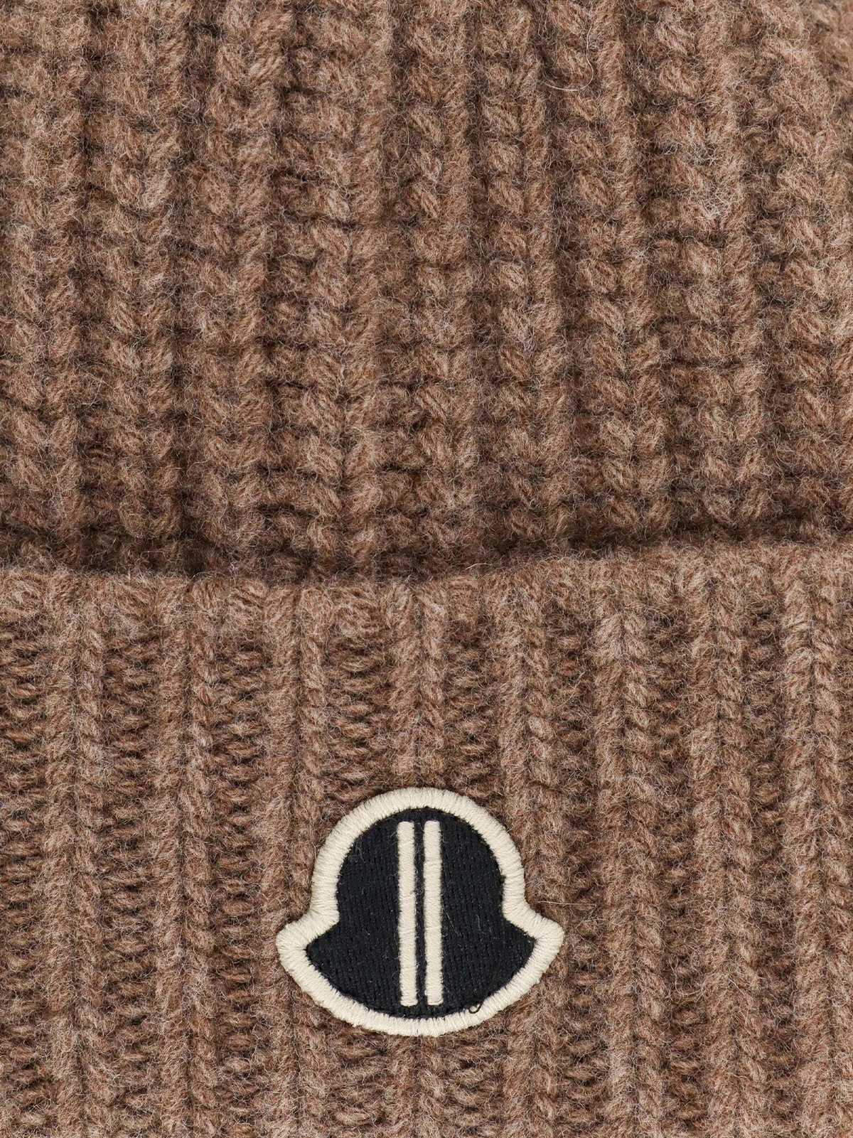 Moncler Rick Owens Brown Beanie Mens Hat Moncler