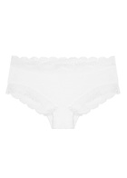 Hanro White Lace-trimmed Briefs